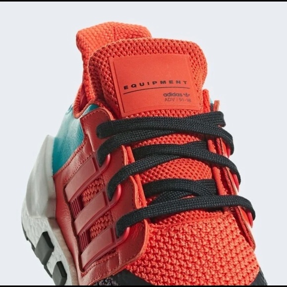 ADIDAS EQT Support 91/18 'Bold Orange' MENS 7 - Picture 2 of 5